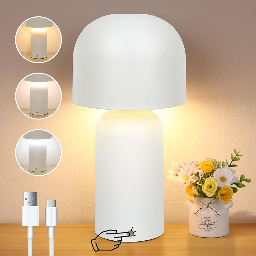 Cordless Floral Battery Operated Table Lamp
