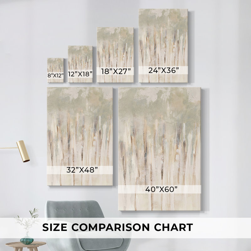 Abstrait Thicket I-Premium, toile tendue avec châssis - prêt à être accroché, H 60 po x l 80 po