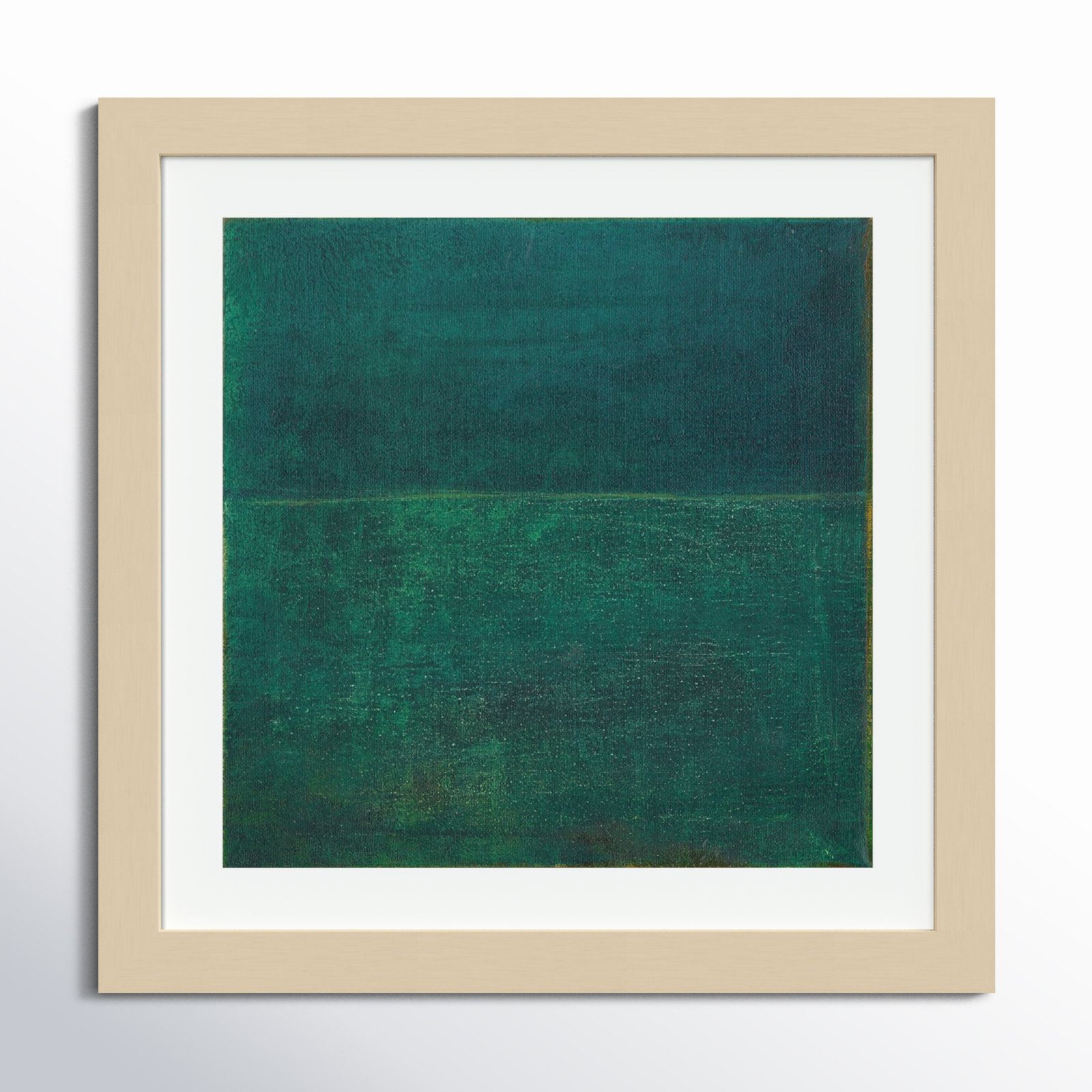 Green Zen I by Jodi Fuchs, Brown Framed Paper, 33.12" H x 33.12" W x 0.88" D