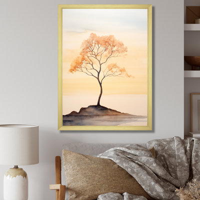 Beige silhouette du désert, beauté de la solitude
