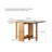 Natural Solid Oak Legs Extending Dining Table Rock Slab Top Extending Dining Table for 4-6 People Solid Wood Dining Table (Light Color)