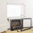 33 Inch Infrared Electric Fireplace With Removable Trim Kit, Touch Panel, And Realistic Fire Crackling Sound For Home Decor