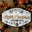 Couronne de Noël «We Wish You A Merry Christmas»