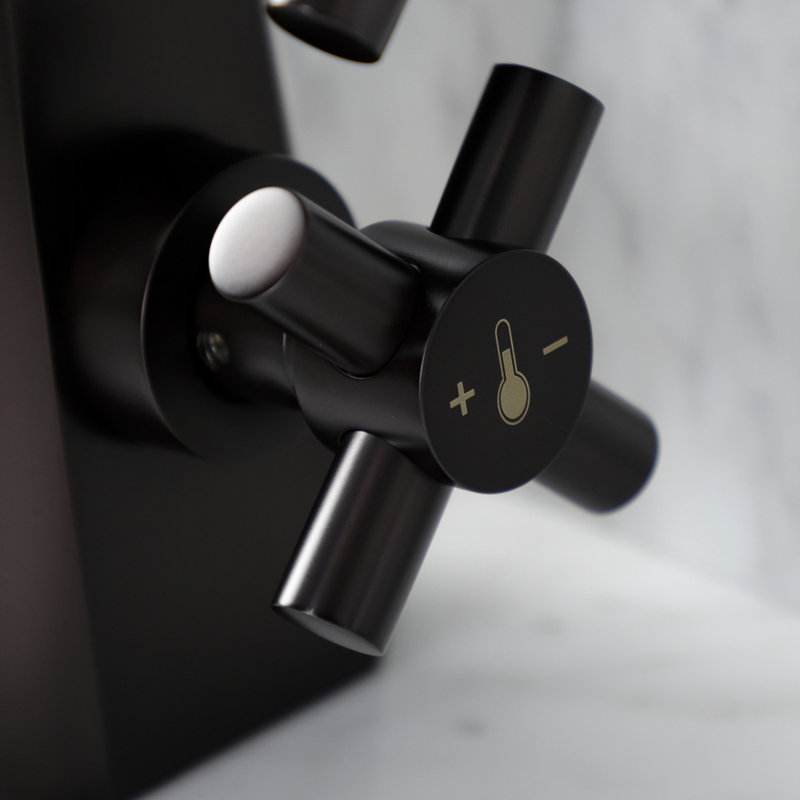 Kingston Brass Constantine Two-Handle 1-Hole Deck Mount Bathroom Faucet with Push Pop-Up, Oil Rubbed Bronze