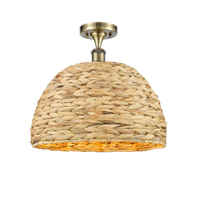 Plafonnier semi-encastré 1 lumière 16 po Tsang