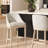 Amiyr Upholstered Counter Stool with Solid Wood Frame
