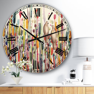 Horloge murale surdimensionnée L'un pour l'autre