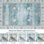 Tapis lavable lavable 6 x 9 po Vintage