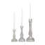  3 Piece Glass Tabletop Candlestick Set