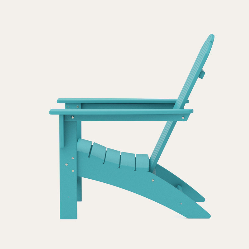POLYWOOD Nautical Adirondack Chair, Aruba