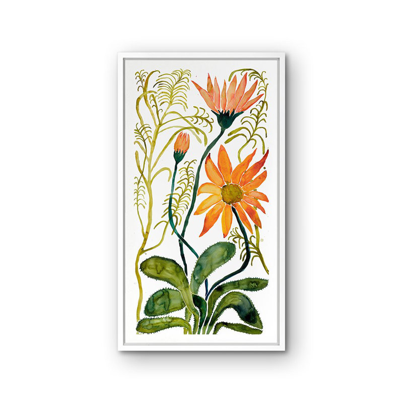 Wildflowers 13 Print by Judith Bigham, White Framed Paper