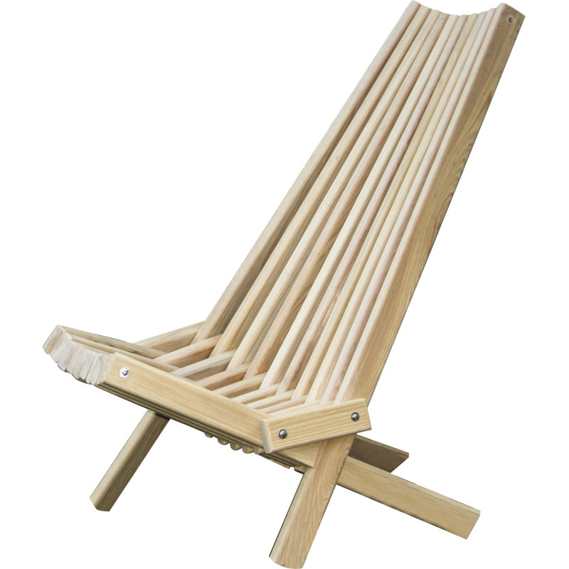 Stigall Pine Foldable Outdoor Adirondack Chair