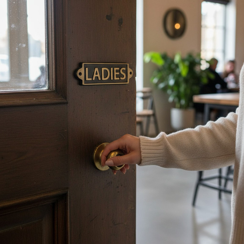 Kalama Ladies Door Sign