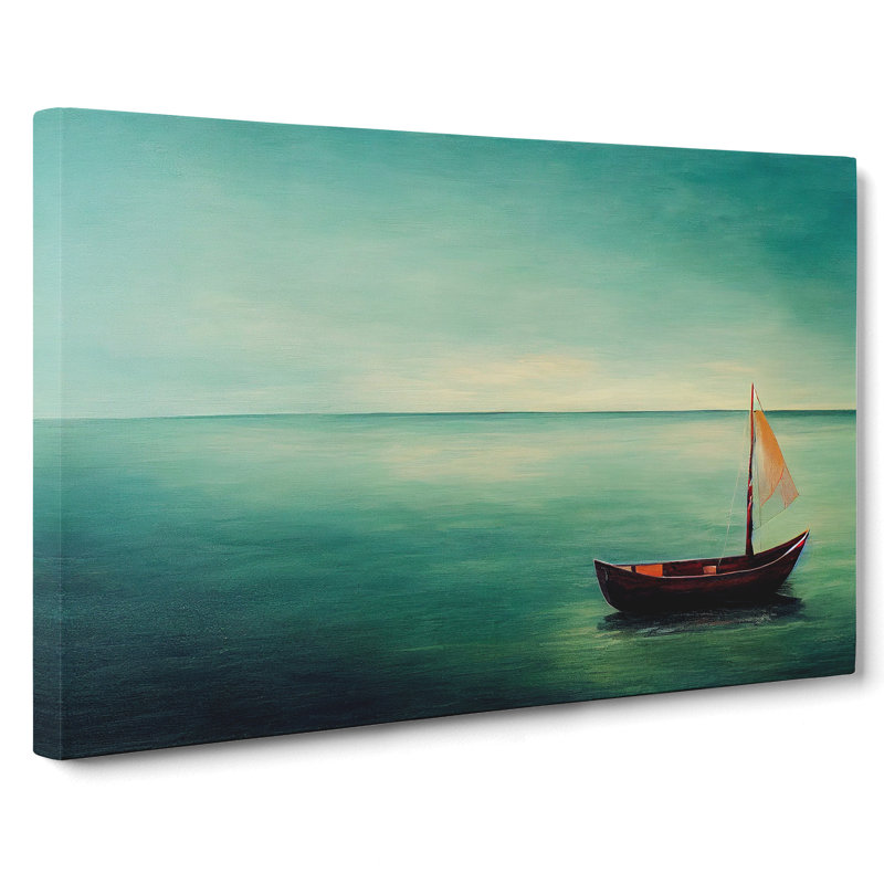 Boat Sailing - Wrapped Canvas, 40cm H x 60cm W x 3cm D