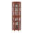 Corner Curio Cabinet With 4 Adjustable Tempered Glass Shelves, Lighting System, And Acrylic Mirrored Back Panel-397479587