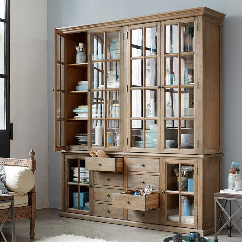 Vitrine de style rétro de luxe américain