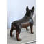Statue de chien bouledogue français en bronze 9 po x 20 po x H 18 po