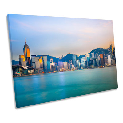 Hong Kong Victoria Harbour - Wrapped Canvas Print