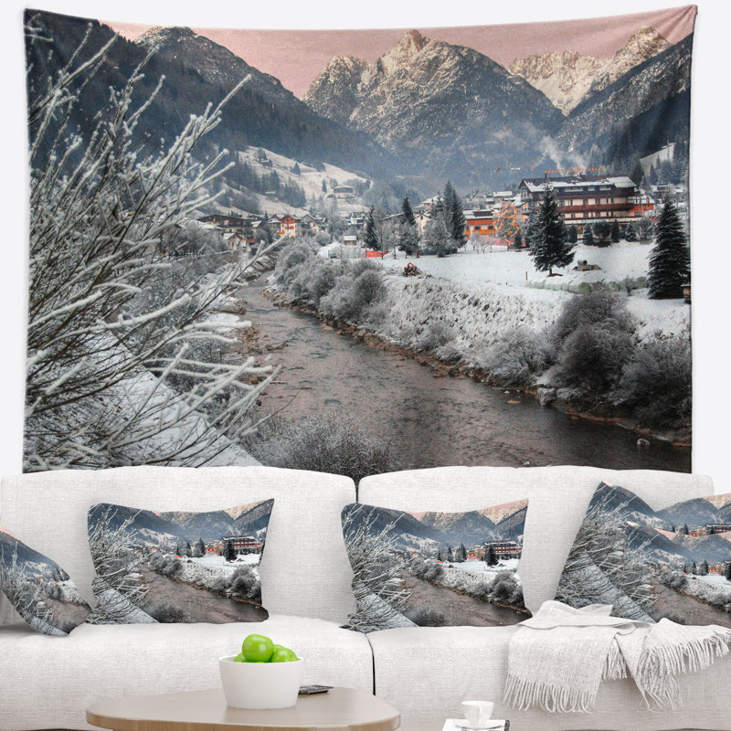 Tapisserie d'hiver Schafer, H 78 po x l 92 po
