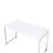 White Metal Writing Table With 51 In. Package Depth And Veneer Surface Desk 47 In Width