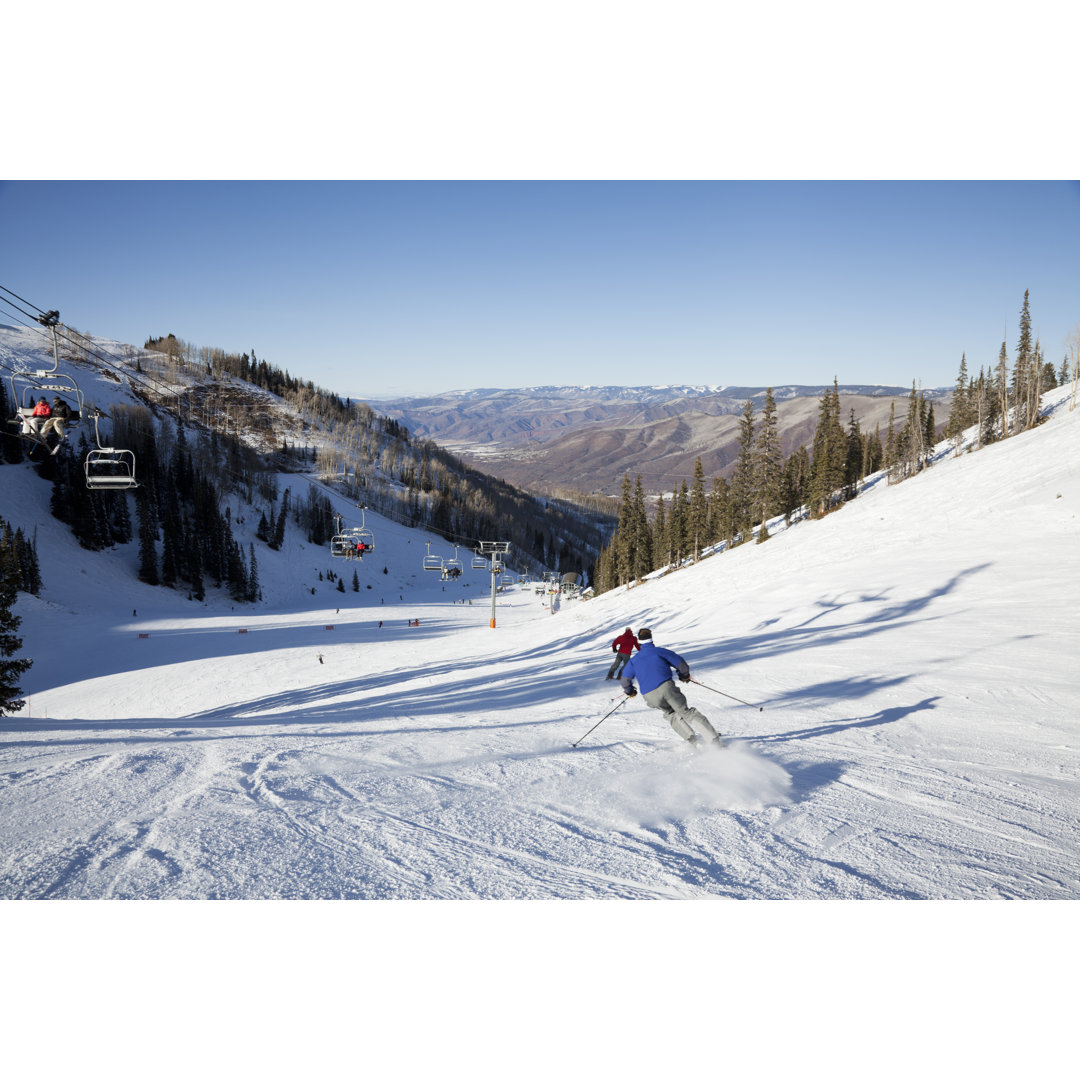 Schnelle Skifahrer in Aspen