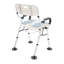 Chaise de douche en U pliable avec capacité de charge de 330 lb et siège de salle de bain à hauteur ajustable pour les personnes âgées handicapées