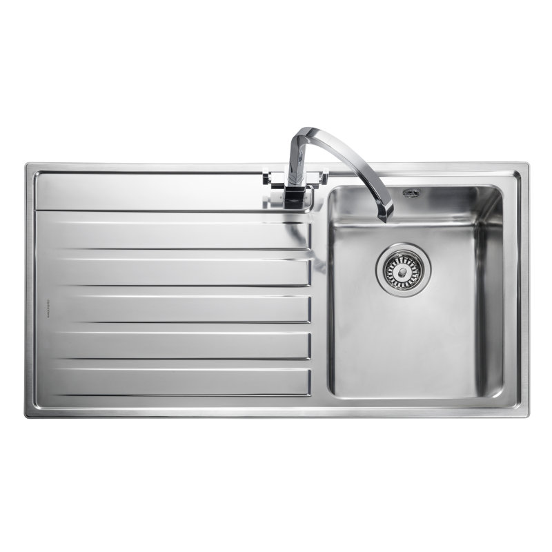 Rockford 98.5cm x 50.8cm Stainless Steel Kitchen Sink, Left