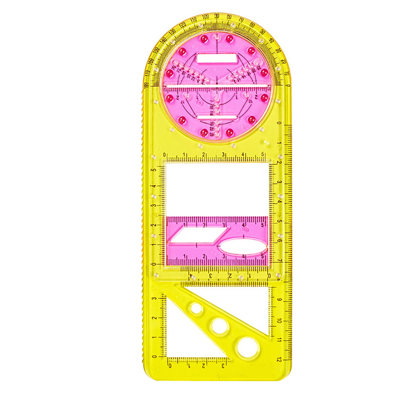 Multifunctional ruler Multifunctional Student Math Ruler,Multifunctional Rotatable Active Math Ruler Drawing Template