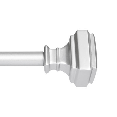 0.63" W Adjustable Metal Single Curtain Rod
