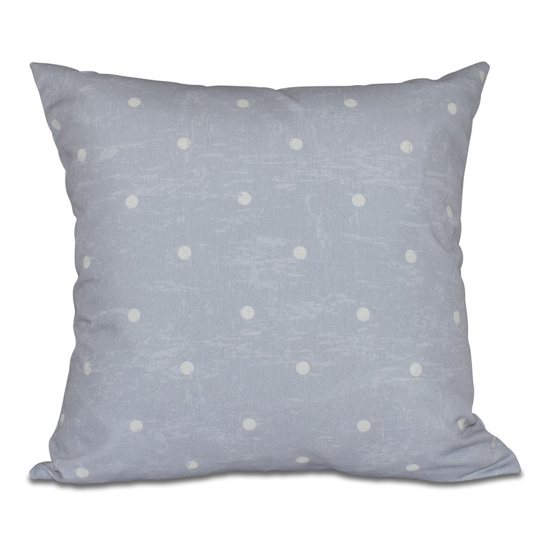 Housse et insert de coussin carré Surf, Sand & Sea Dot, H 18 po x l 18 po, Gris