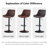 Modern Height Adjustable Swivel Bar Stools Upholstered Leather Barstool Kitchen Island Chairs With Metal Frame-1547019498