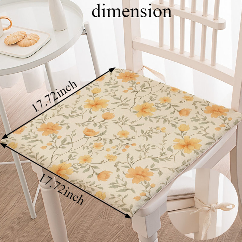 August Grove® - Coussin de chaise, L 17,71 po x P 17,71 po