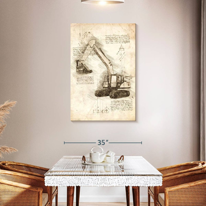 Mehar Excavator, 45" H x 30" W
