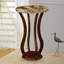 Table d'appoint ronde en faux marbre
