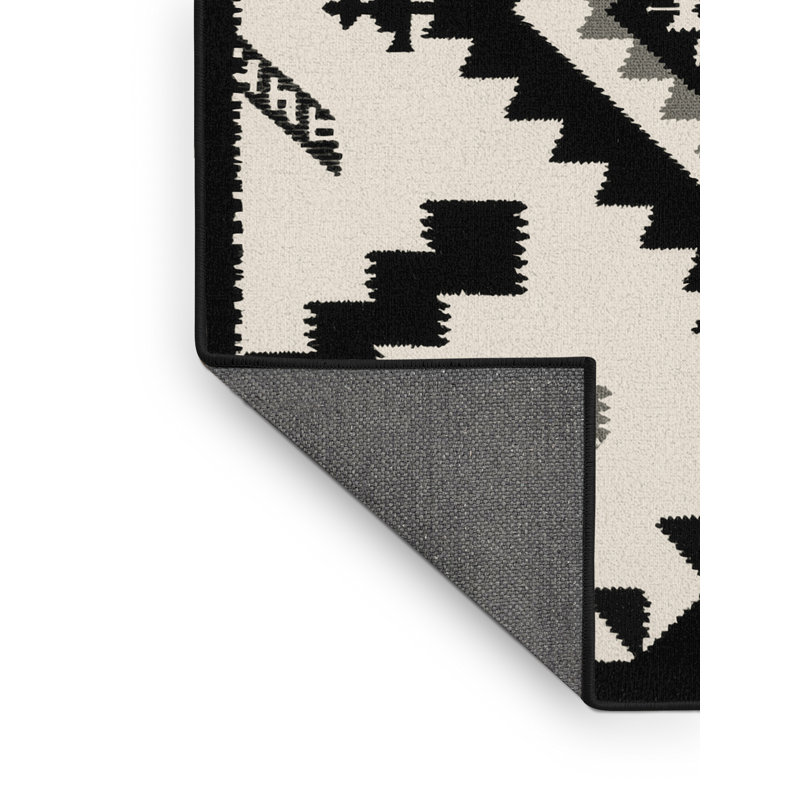 Tapis beige moelleux moelleux à motif géométrique rustique Ehmann, 2x5