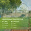 Walk-In Galvanised Steel Fruit Cage with Zipped Door, 120 x 240 x 188cm，Black-133426487