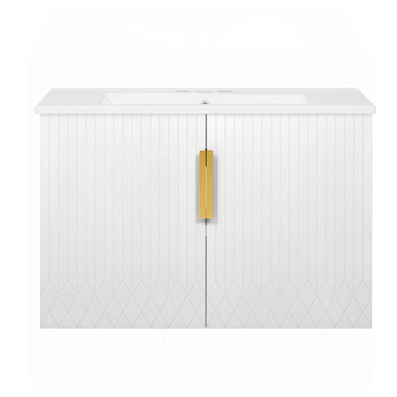 Meuble-lavabo de salle de bain rétro élégant avec fonctionnalité et durabilité haut de gamme