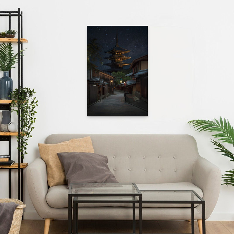Contemporary Art Traditional Abstract Architecture City Wall Art - Wrapped Canvas Print, 60.96 cm H x 40.64 cm W