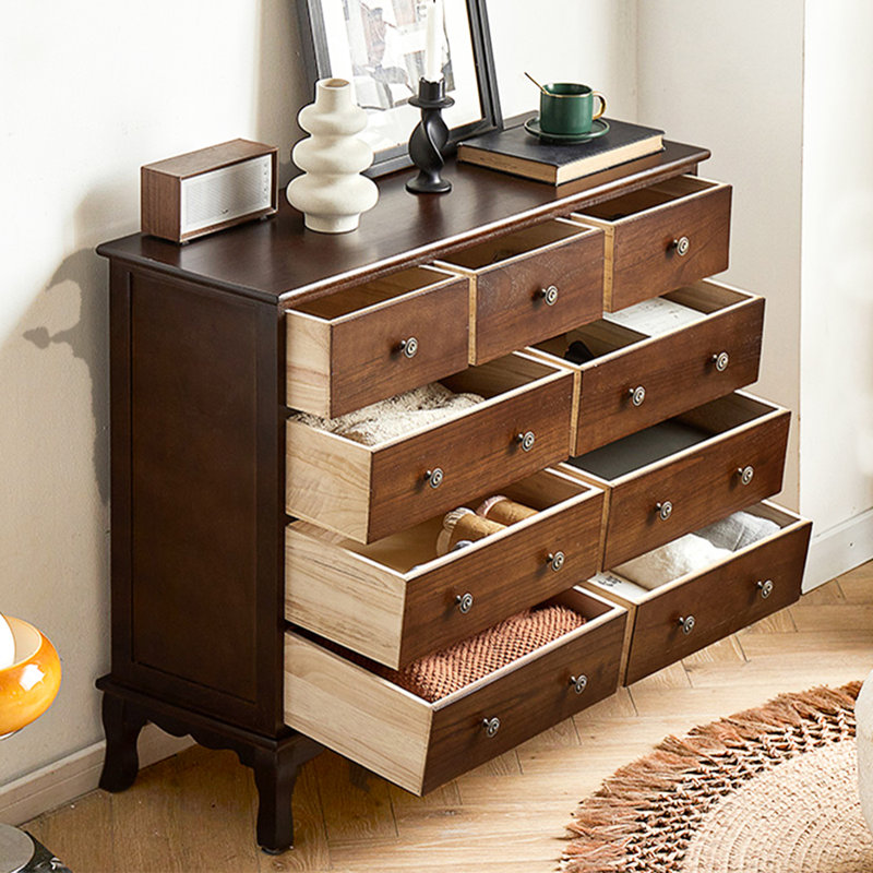 Commode d'appoint style paulownia American Country