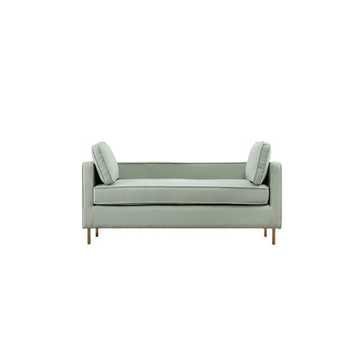 Modern Minimalist Linen End-of-Bed Bench