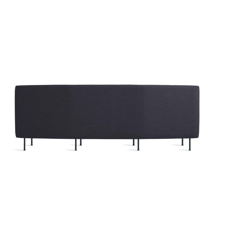 Bloke Sofa, Tait Stone Textured Basketweave, 34" H x 95" W x 32" D, Slate