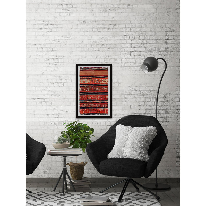 Underground Shelter - Single Picture Frame Painting, 30cm H x 20cm W x 3.81cm D
