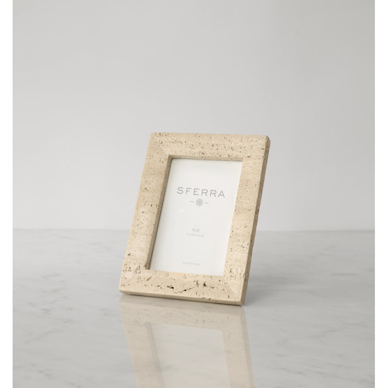 Travertino Picture Frame, 4" W x 6" H