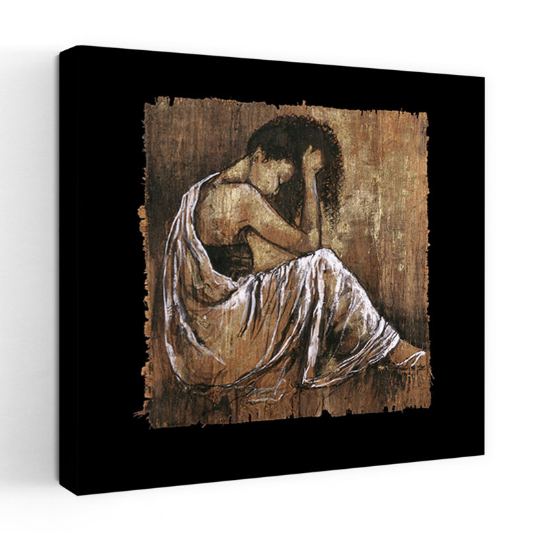 Soulful Grace I, art contemporain abstrait, H 18 po x l 18 po