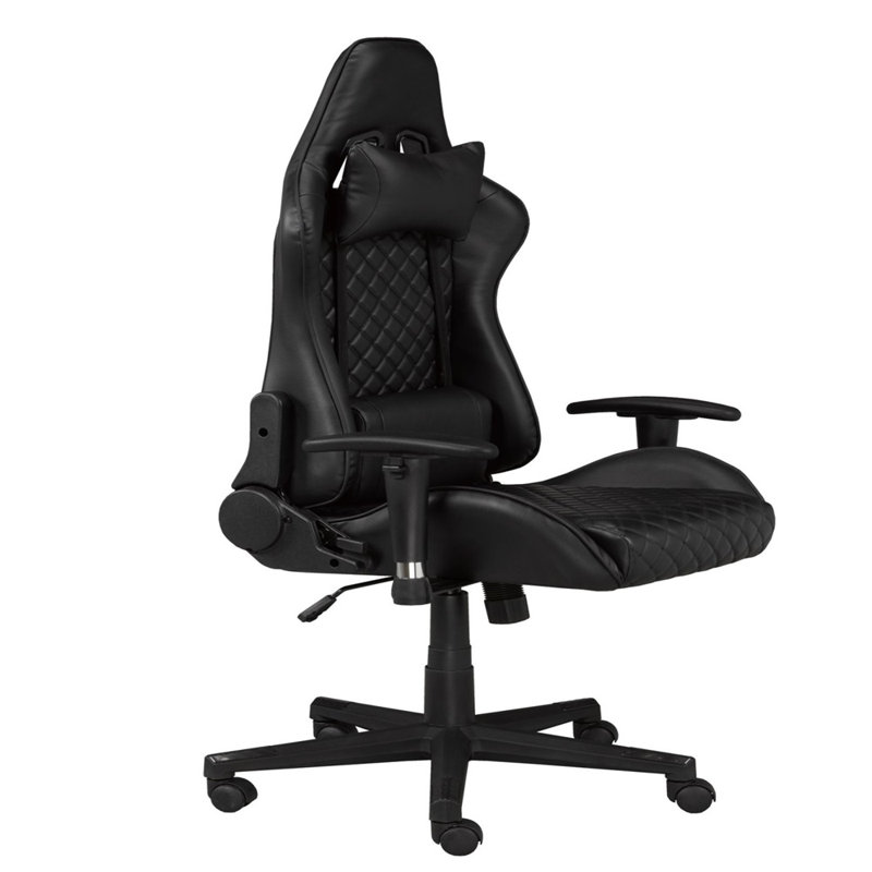 Fauteuil de jeu et de course pivotant Inbox Zero, Noir / camouflage