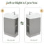  Ensemble de meuble-lavabo moderne simple 18,6 po Sangre, armoire de rangement réversible pour petits espaces Sangre-635742534