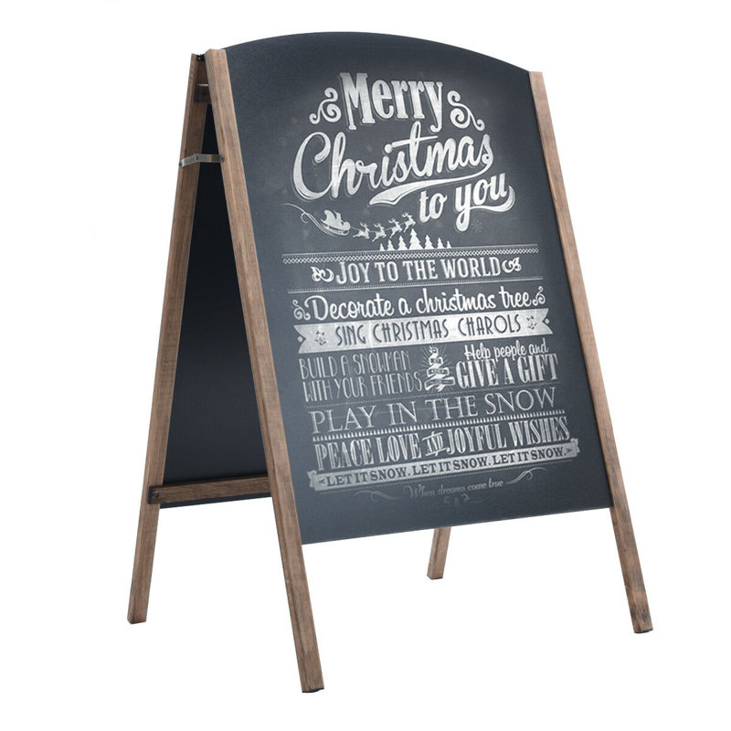 A-Frame Pavement Sign Free-Standing Chalkboard 100cm H x 65cm W