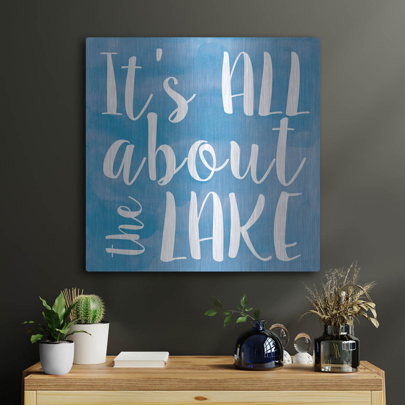  «Lake 2» par Erin Clark, art mural en métal, 12 po x 12 po, H 24 po x l 24 po