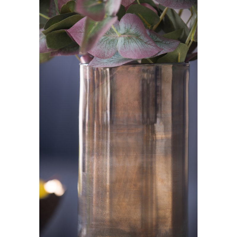 Vase en verre D4,7 x 10,6 po, H 10,6 po x l 4,7 po x P 4,7 po