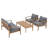 Outdoor 4-Piece Conversation Set With Cushions-111196320